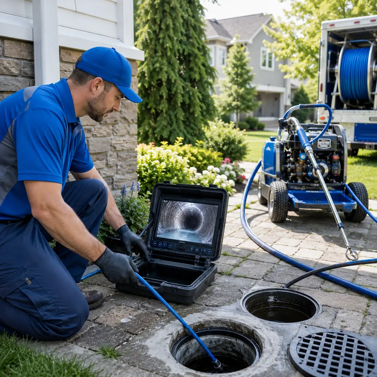 Outdoor drain cleaning professionals serving Pompton Lakes, NJ